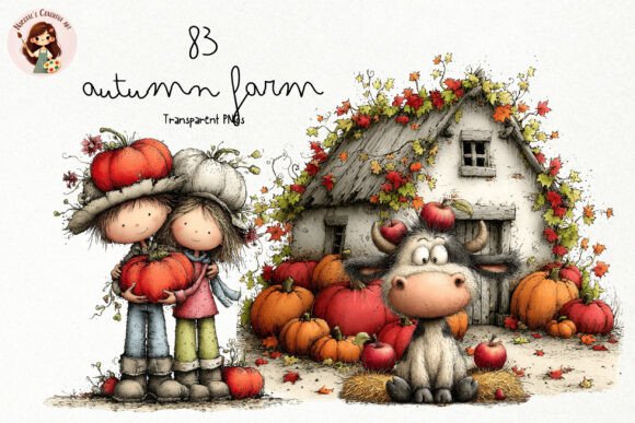 Download Autumn Farm PNG Clipart Bundle - Png clipart bundle Collection