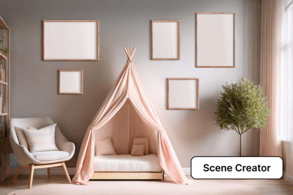 Download Nursery Room Print Mockup Scene Creator - Print mockup Collection