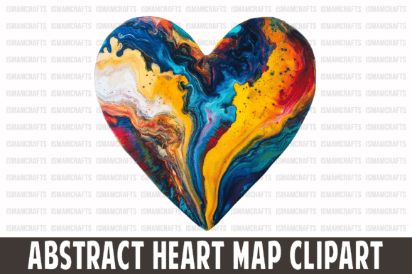 Download Abstract Heart Map Clipart PNG - Map clipart Collection