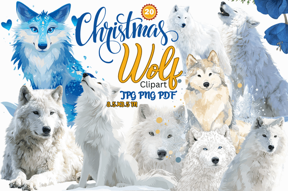 Download Christmas Wolf Clipart - Premium Resources